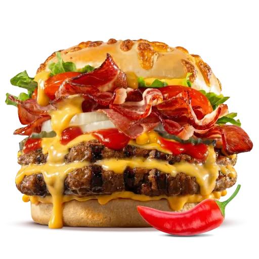 Острый Ангус Чеддер-Бекон Двойной