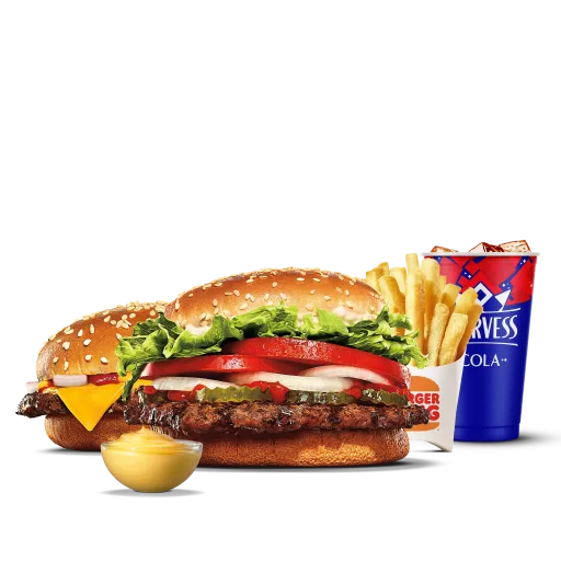 Воппер, Чизбургер, Напиток, Фри