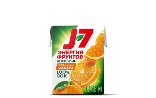 Сок J7 Апельсиновый 0,2 л