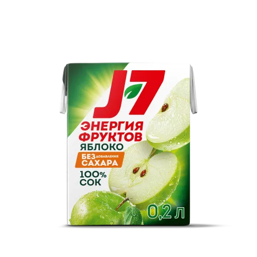 Сок J7 Яблочный 0,2 л