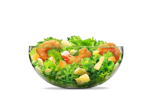 Салат Цезарь с креветками